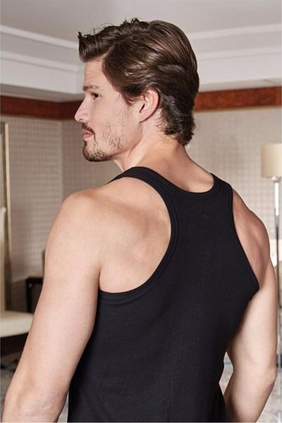 Berrak Men's Black Undershirt 1029