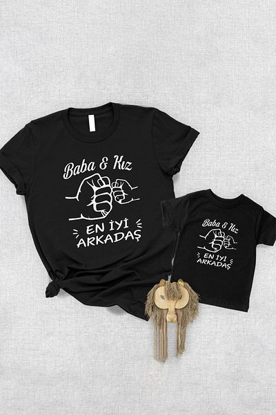 Tshirthane Dad Girl Best Friend (Add at Least 2 Pieces to the Cart to Make a Combination)