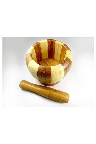 Angoravi Bamboo Mortar (Wooden) Large