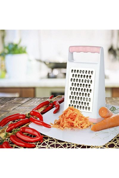 TİCARETSEPETİM Double Sided Metal Grater Inox