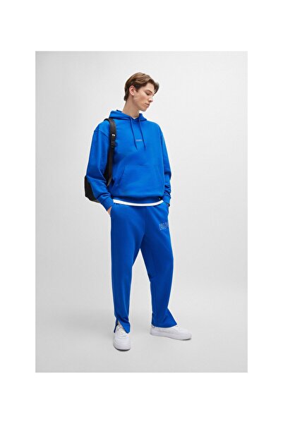 HUGO Ana Hat Logolu Bol Kesim Pamuklu Havlu Eşofman Altı