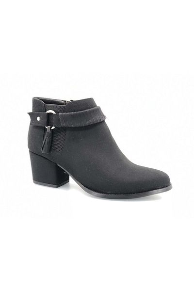 Kids Club Shoes Feles Side Tassel Γυναικείες Μπότες ΜΑΥΡΟ