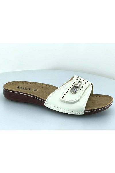 Kids Club Shoes Aryan 11-056 Papuci Ortopedici damă ALBI