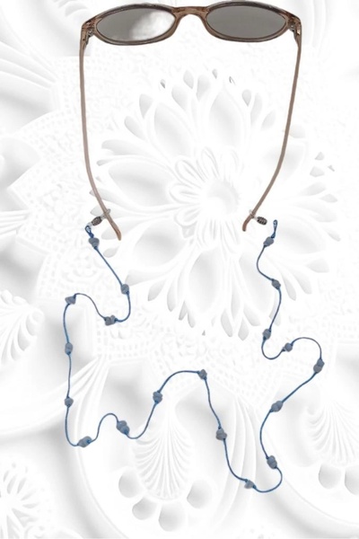 Pozitif Doğal Taş Natural Anjelite Stone Glasses String 129-10