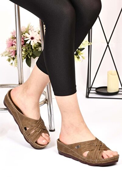 Kids Club Shoes Aryan D.r Рекомендовані ортопедичні жіночі тапочки VİZON