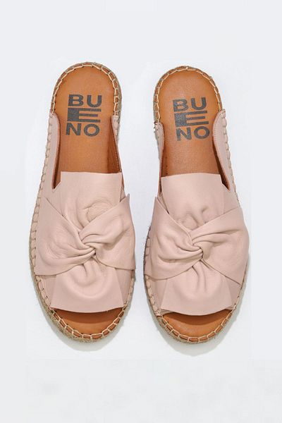 Bueno Shoes 01wn1632 Papuci espadrille pentru femei model piele roz