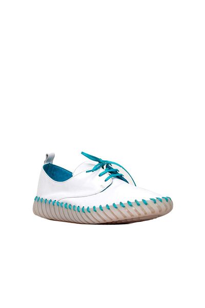 BUENO Pantofi plati dama din piele albastra - 01wq0200