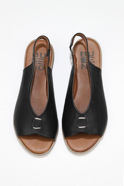 Bueno Shoes Sandale de damă din piele negre - 01ws2512