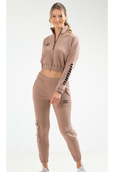 UMBRO Va-0021 Pyra Track Suit Tracksuit Set Suit Women's Suit Camel