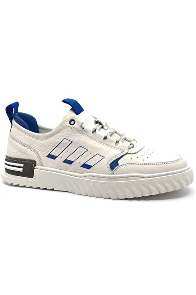 KOCAMANLAR James Franco 9180 Шкіряні повсякденні кросівки для чоловіків БІЛІ