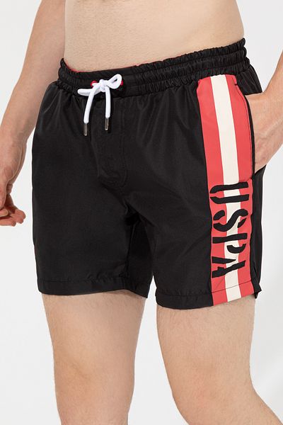 U.S. Polo Assn. شورت سباحة أسود للرجال - 50252051 -موديلvr046