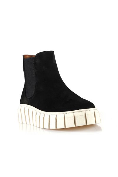 Bueno Shoes Γυναικείες Flat Μπότες Suede - Μαύρο 01wt3403