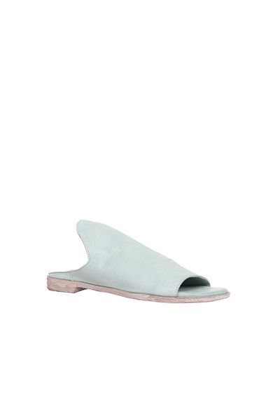 BUENO Shoes Mavi Deri Kadın Düz Terlik 01wn5019