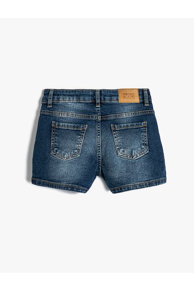 Koton Indigoblaue Shorts für Mädchen – 4skg40042ad