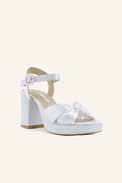 MARCATELLI Pantofi de mireasa cu toc Adel din satin