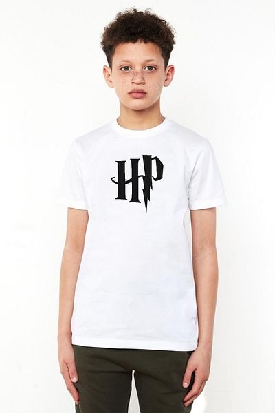 Tshirthane Λευκό μπλουζάκι παιδικού ποδηλάτου με λογότυπο HP