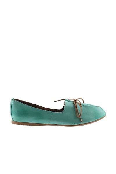 Bueno Shoes Green Nile Leather Γυναικείες Μπαλαρίνες 01wl1237