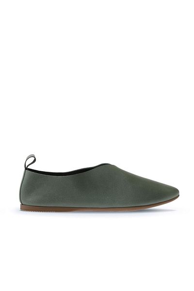 Bueno Shoes Balerini din piele albastră de damă - 01wn0702