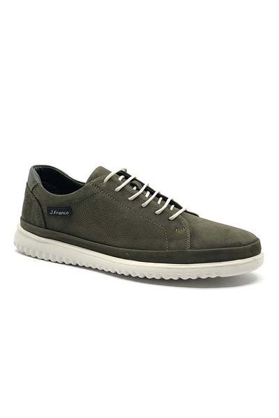 KOCAMANLAR James Franco 9144 Δερμάτινο Sneaker Casual Ανδρικά Παπούτσια Χακί