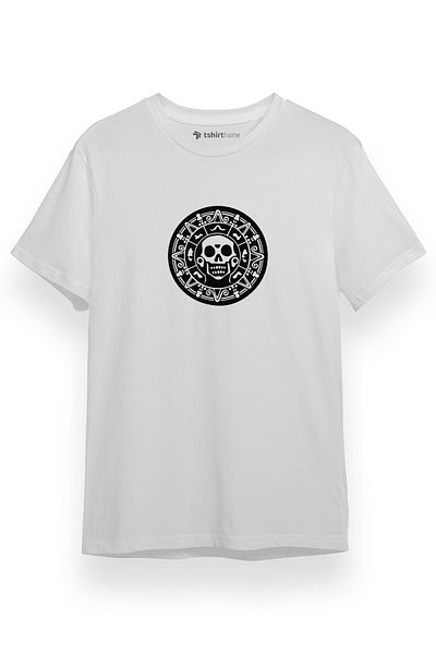Tshirthane Λογότυπο Pirate Of The Carribean Money Λευκό κοντομάνικο ανδρικό μπλουζάκι