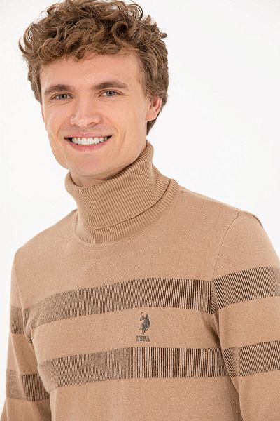 U.S. Polo Assn. Пуловер - Kафяво - Нормална кройка