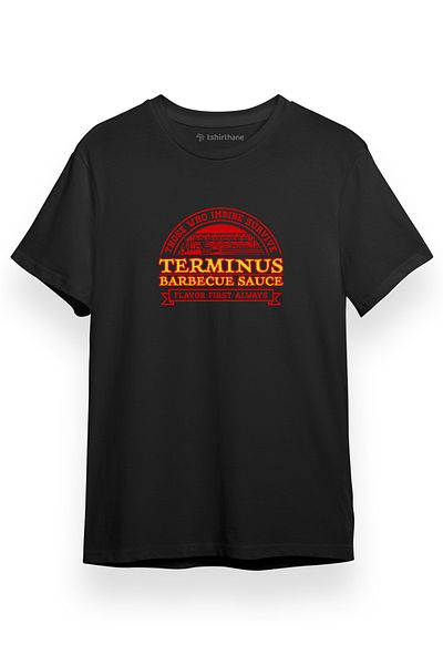 Tshirthane Ανδρικό μπλουζάκι The Walking Dead Black - Κοντό μανίκι