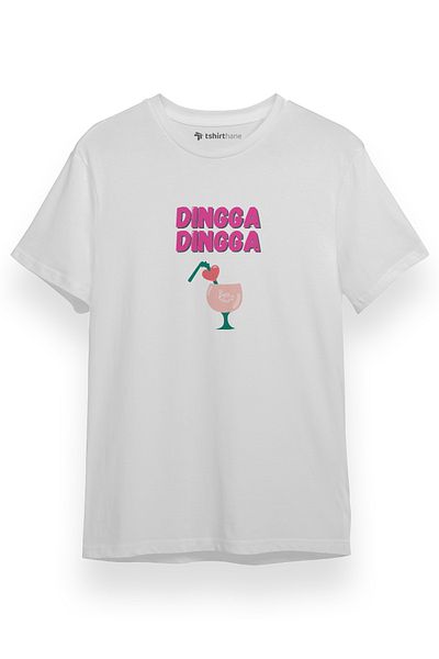 Tshirthane Ανδρικό μπλουζάκι Mamamoo Dingga Dingga Λευκό κοντομάνικο