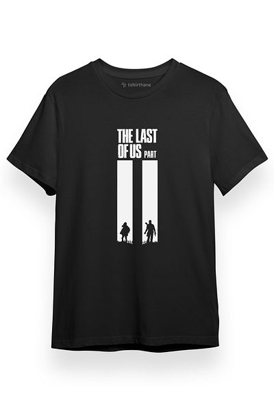 Tshirthane The Last Of Us Part II Ellie Joel Μαύρο κοντομάνικο ανδρικό μπλουζάκι