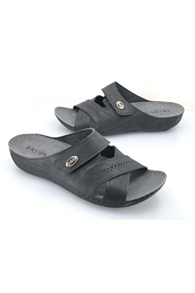 KOCAMANLAR Aryan 54-483 Жіночі ортопедичні капці ЧОРНІ