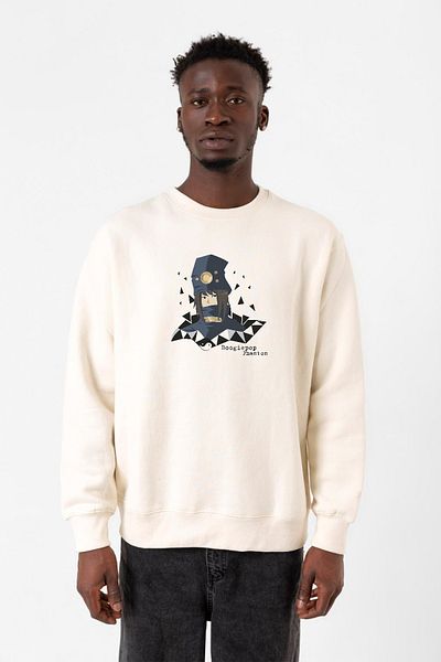 Tshirthane Ανδρικό φούτερ Boogiepop Phantom Yin Yang Ecru 2ip