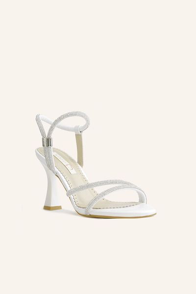 MARCATELLI Pantofi de mireasă cu toc mini Manila