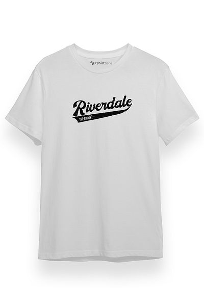 Tshirthane Ανδρικό μπλουζάκι Riverdale Bronx New York City Λευκό κοντομάνικο