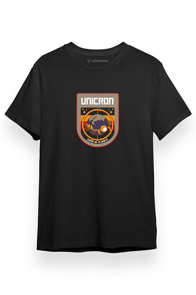 Tshirthane Ανδρικό μπλουζάκι με κοντό μανίκι Transformers Unicron Eaters Of Planet Black