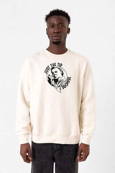 Tshirthane Απλώς η συμβουλή που υπόσχομαι ανδρική φούτερ Halloween Ecru 2ip