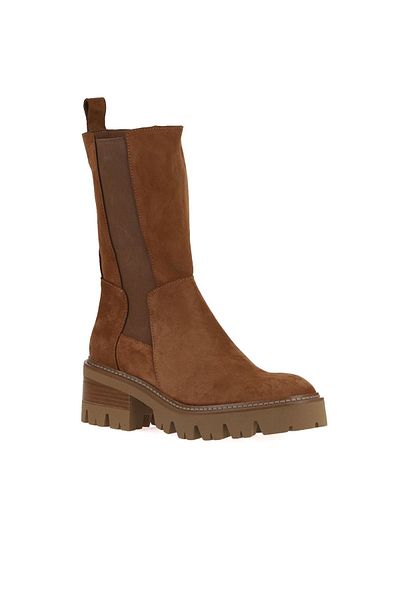 Bueno Shoes 01wv3308 Γυναικείες μπότες με τακούνι Model Tan Light Suede