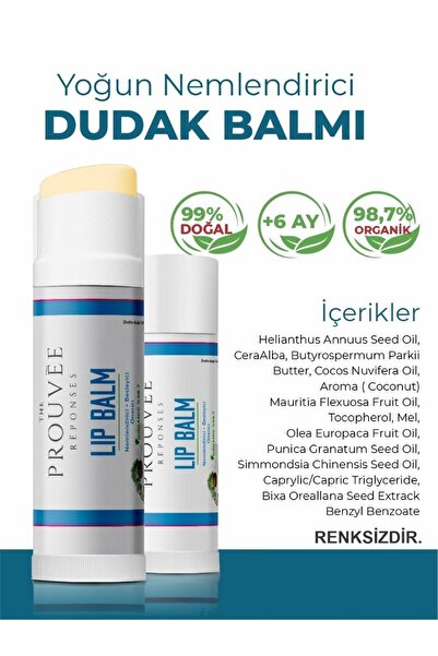 The Prouvee Reponses Hindistan Cevizi Aromalı Organik Içerikli Dudak Bakım Kremi 5ml-coconut Lipbalm