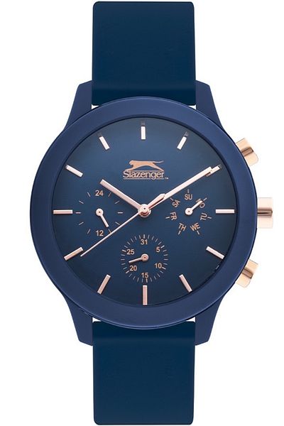 Slazenger Sl.09.2201.2.04 All Functions Active 3 Atm Waterproof Plastic Cord Dark Blue Erk