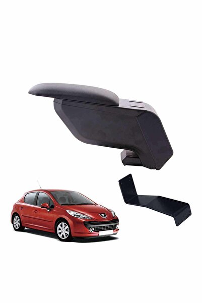 3 Tıkla Peugeot 207 2013 Delmesiz Çelik Ayaklı Siyah Kolçak Kol Dayama