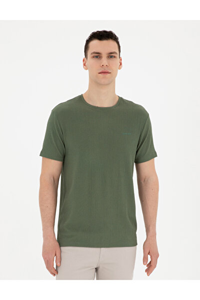 Pierre Cardin Haki Slim Fit Tişört 50288914-VR027