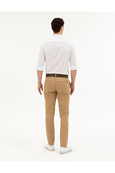 Pierre Cardin Camel Slim Fit Kanvas Pantolon 50288511-VR015