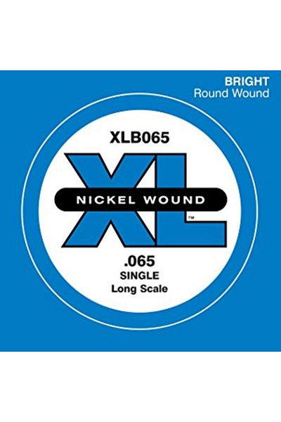 Daddario Xlb065 Bass Guitar Single String - Nickel Wound Round 0.065 Ga Bass, XL Nickel Wound