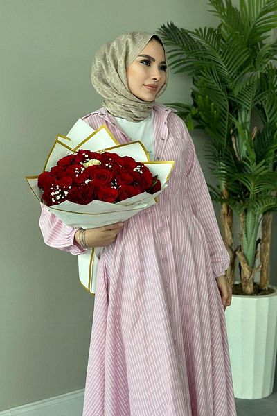 HAZA MODA Bym Equivalent Dress Pink