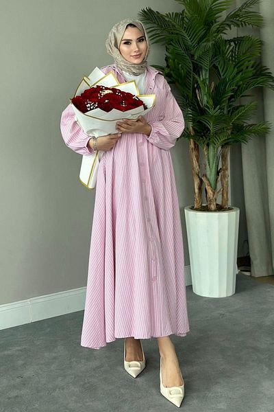 HAZA MODA Bym Equivalent Dress Pink