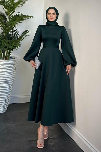 KaSheHa Emerald Yanni Scuba Dress
