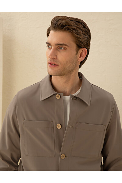 Pierre Cardin Vizon Regular Fit Düğmeli Ceket 50288723-VR052