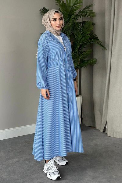 HAZA MODA Bym Equivalent Dress Blue