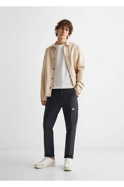 Mango Teen Dark Blue Pants for Kids