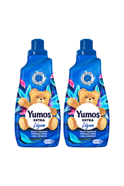 Yumoş Extra Konsantre Çamaşır Yumuşatıcısı Lilyum 1440 ML 60 Yıkama 2 Adet