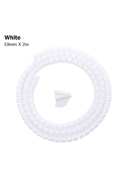 Choice 10mmX2m 1.5/2m 10/16 mm Flexible Spiral Cable Organizer Storage Pipe Cord Protector Management Cable