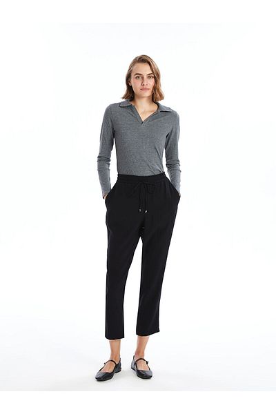 LC Waikiki Lcw Elastic Waist Loose Fit Women's Trousers